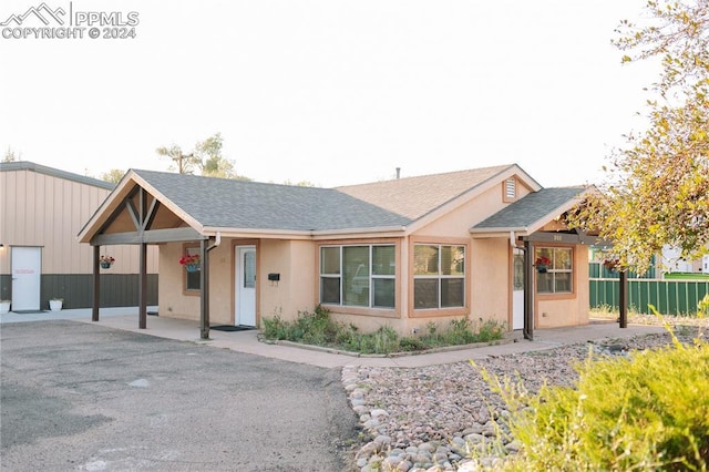 view of ranch-style home