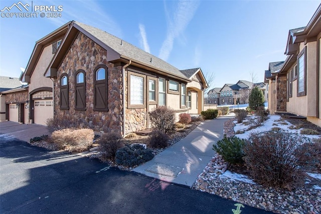 view of home's exterior featuring a garage