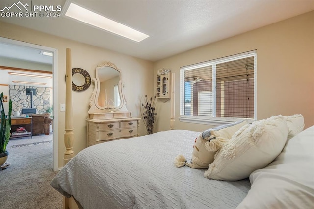 bedroom featuring carpet