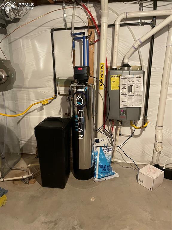 utilities featuring water heater