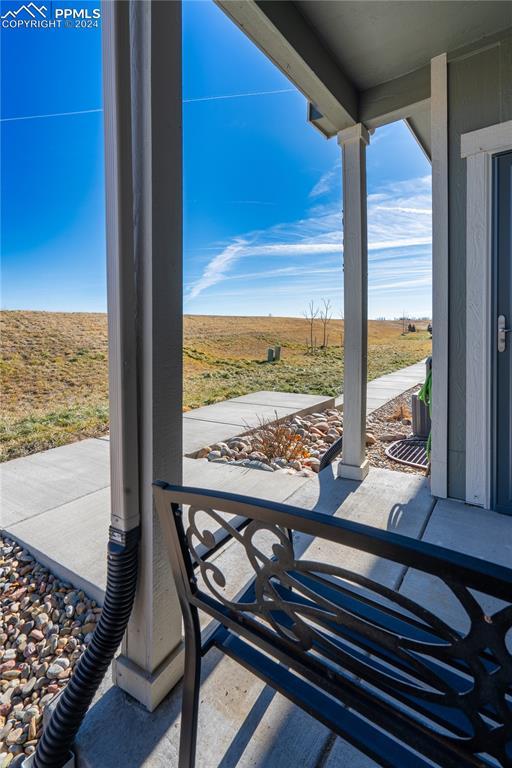 view of patio with a porch