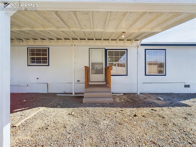 view of property entrance