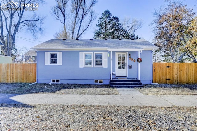 view of front of home