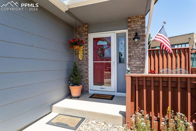 view of entrance to property