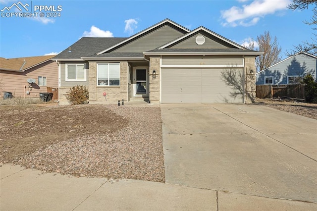 view of front of house featuring a garage