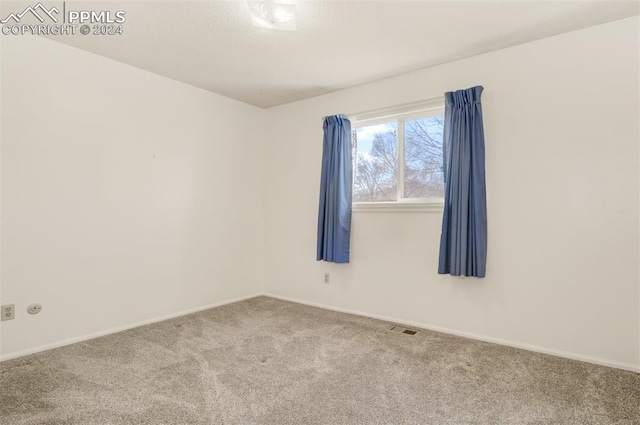 view of carpeted empty room