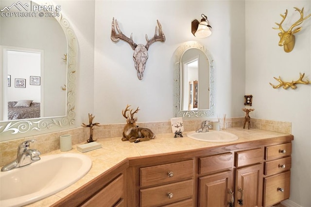 bathroom featuring vanity