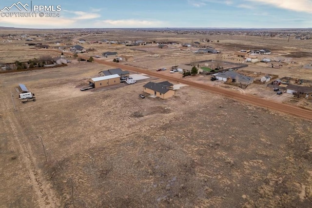 bird's eye view featuring a rural view