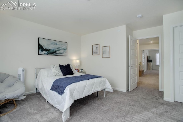 bedroom featuring carpet floors