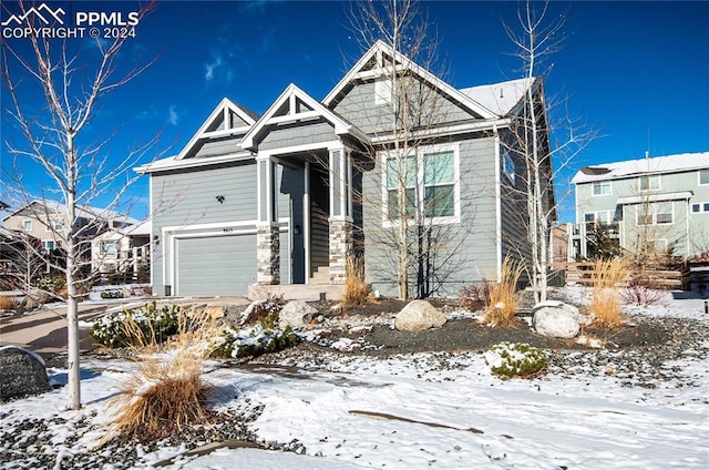 view of front of home featuring a garage