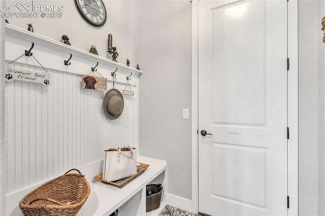 view of mudroom