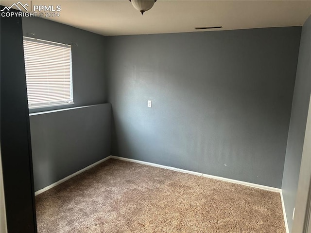 view of carpeted empty room