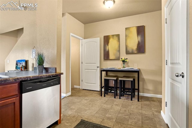 kitchen featuring dishwasher