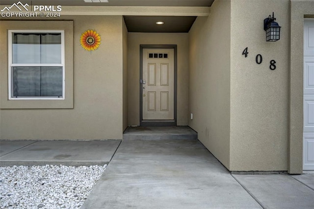 view of entrance to property