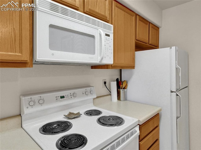 kitchen with white appliances