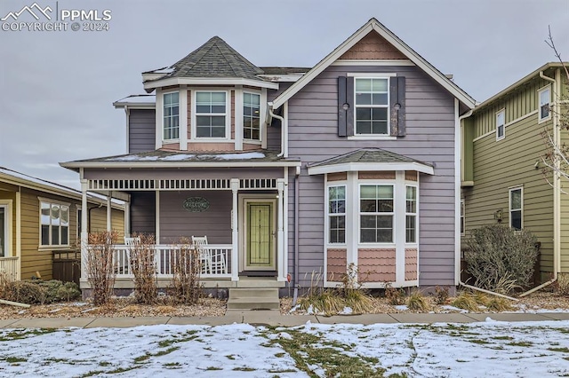 253 S Raven Mine Dr, Colorado Springs, CO 80905 - victorian home with a porch