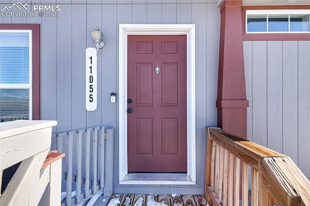 view of entrance to property