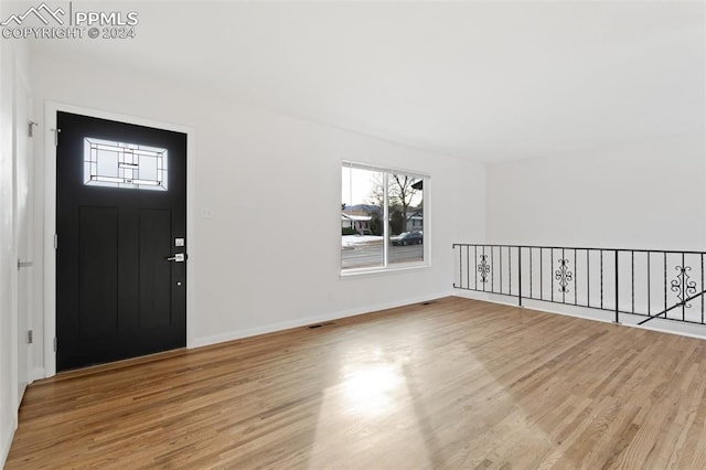 entryway featuring light hardwood / wood-style floors