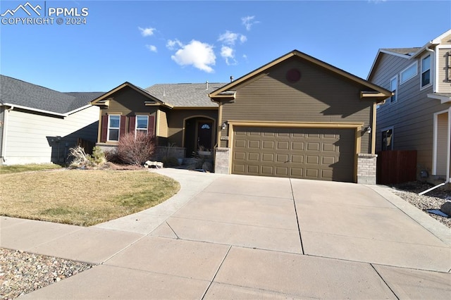 ranch-style house with a garage