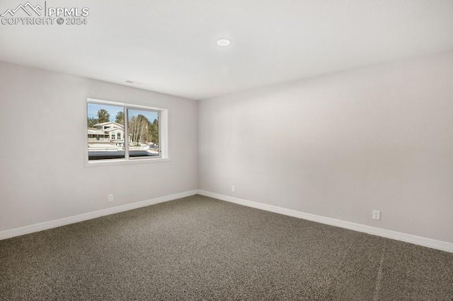 view of carpeted empty room