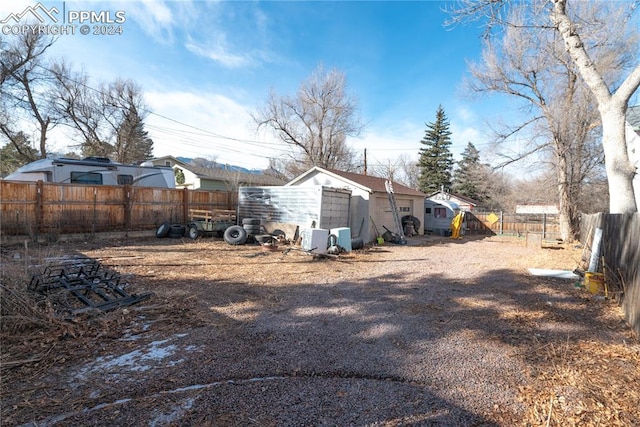 view of yard with ac unit