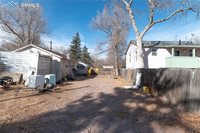 view of yard with ac unit