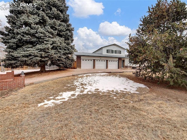 view of front of home featuring a garage