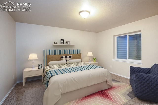 bedroom featuring carpet flooring