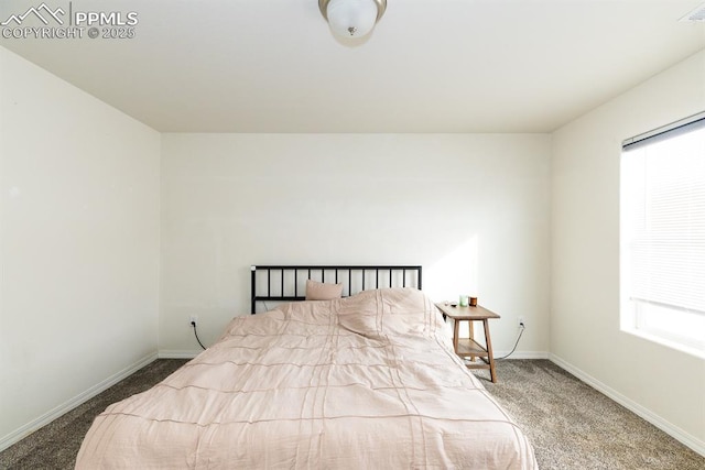 bedroom with carpet floors