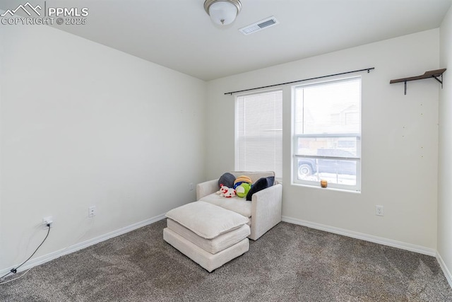 unfurnished room with carpet flooring