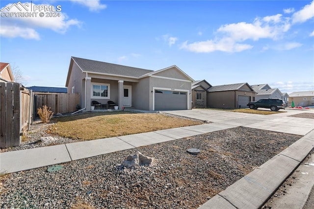 ranch-style house with a garage