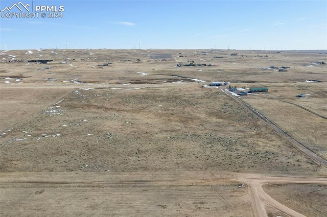 bird's eye view featuring a rural view