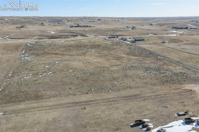 aerial view featuring a rural view