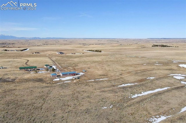 bird's eye view featuring a rural view