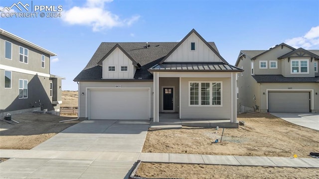 view of front of house featuring a garage