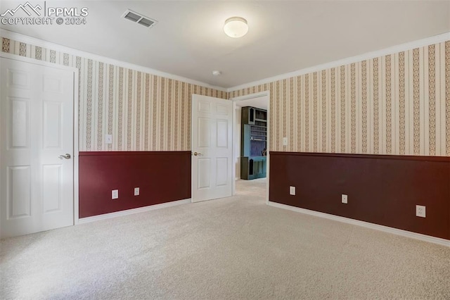 view of carpeted empty room