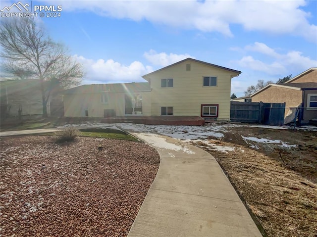 view of back of property