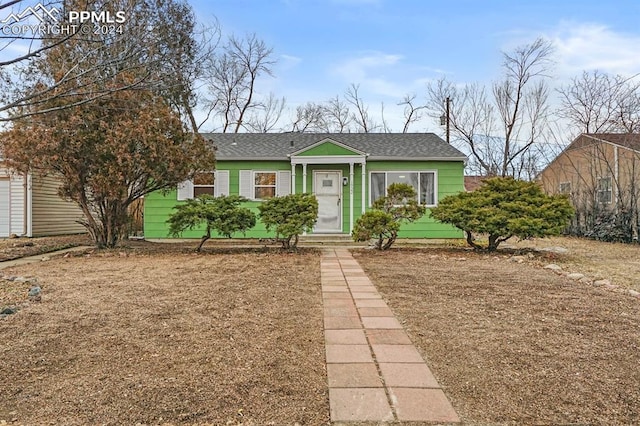 view of front of home