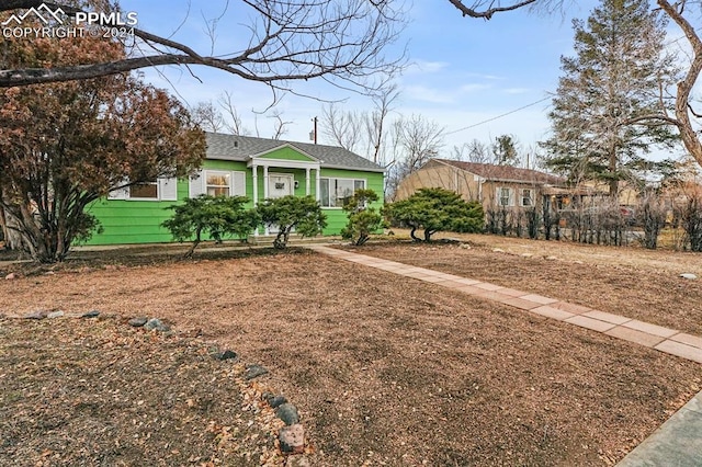 view of front of home