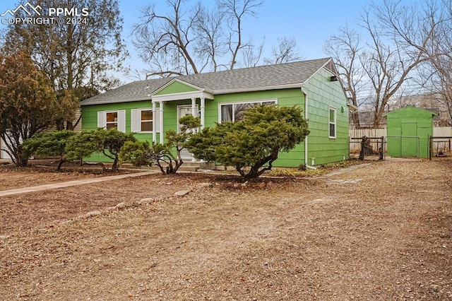 view of bungalow-style house