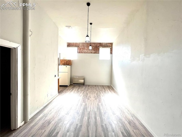 interior space featuring light hardwood / wood-style flooring
