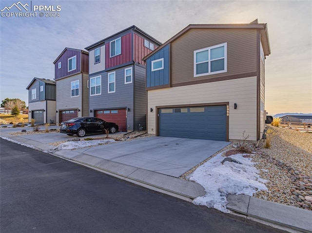 view of front of house featuring a garage