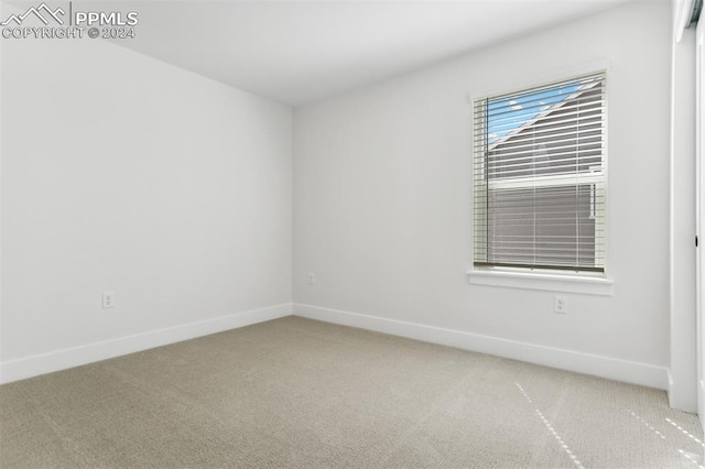 unfurnished room with carpet floors