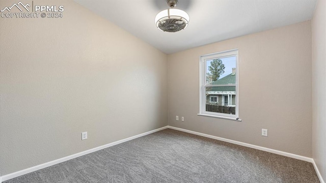 view of carpeted empty room