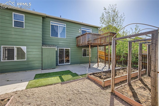 rear view of property with a patio area