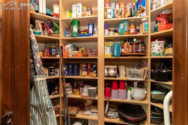 view of pantry