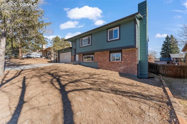 view of front of house featuring a garage