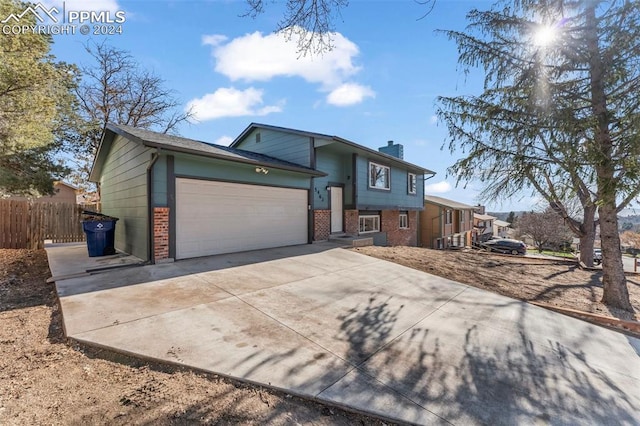 view of front of house featuring a garage