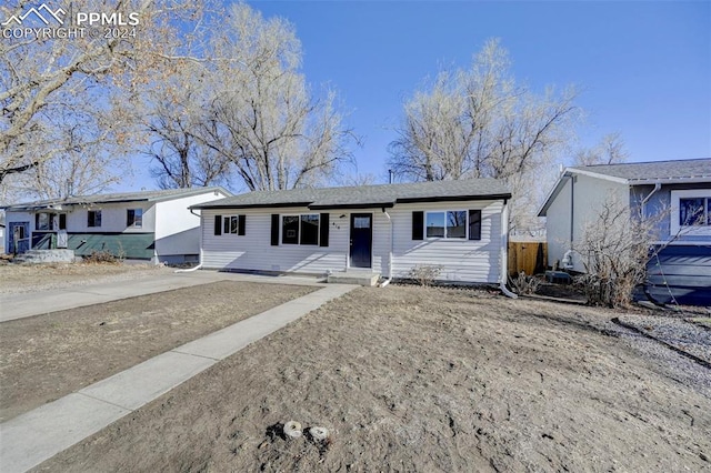 view of ranch-style house