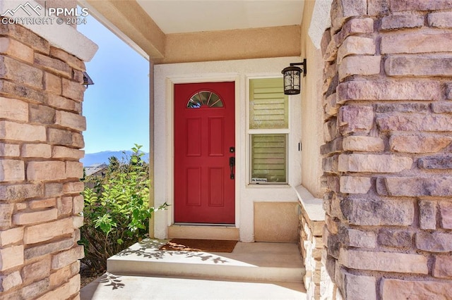 view of entrance to property